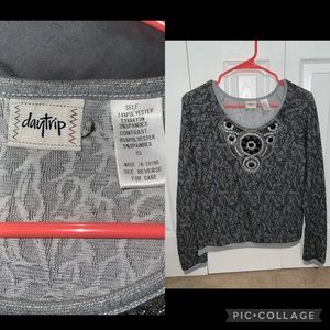 Day trip bedazzled sweater